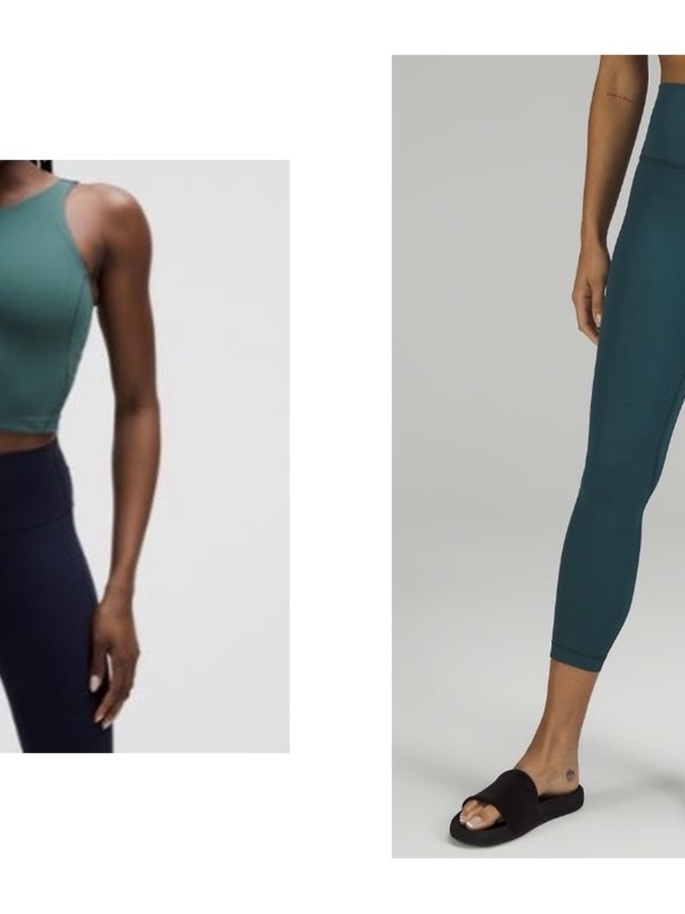 Lululemon Align Ribbed Green Jasper Matching Set Sz 0/2